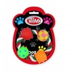 Pet Nova, играчка за куче - топки на въже, 4,5см