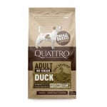 Quattro, No Grain, Duck, храна без зърно за малки породи, с патица, 1,5 кг