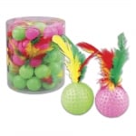 Tommi, Играчка за коте, Топка с пера, 4,5см, 1бр