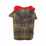 Яке за куче Червено каре, с качулка