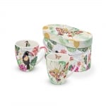 Комплект порцеланови чаши PPD, Tucan & Butterfly