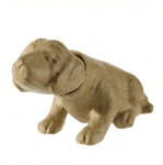 Фигура папиемаше, Кимащо кученце, 22,5 x 9 x 13 cm