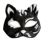 Маска, котка, 17 х 16,5 см, бяла