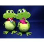 Креативен комплект деко фигурки Жаби, 8 см, 2 бр.