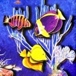 Креативен комплект жива картина 3D «Shining tropics»