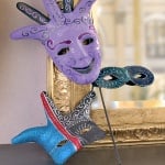 Маска от папие маше, котка, 11,5 x 10,5 x 4,5 cm