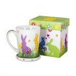  Порцеланова чаша с капаче, 300 мл с великденски мотиви