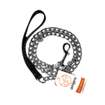 anipro повод синджир Standard quality 3.0мм/100см с дръжка черна лента