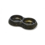 Savic Delice Double Marble - двойна хранилка за котки или малки кучета, черен мрамор, 2 х 0.2 л 