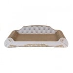 anipro Драскалка за котки, кресло бяла, 60х28х15 см