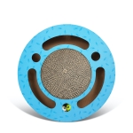 anipro Драскалка за котки, малък кръг син, 33х33х4.5 см