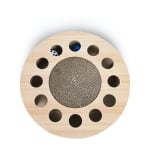 anipro Драскалка малък кръг дървен, 33х33х4.5 см