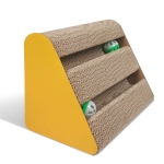 anipro Драскалка за котки, триъгълник жълт, 28х17.5х21 см