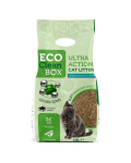 Eco Clean Box Ultra action 10L - котешка постелка от дървесни фибри със сребърни йони активен въглен