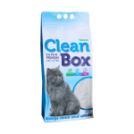 CLEAN BOX Super Premium натурал, постелка за котешка тоалетна, фин бял бентонит, 5 л