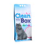 CLEAN BOX Super Premium бебешка пудра, постелка за котешка тоалетна, фин бял бентонит, 5 л