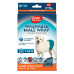 Simple Solution, многократни памперси за мъжки кучета, 1 брой Размер М, от 11 до 23 кг, 30-58см Размер L, от 15 до 40 кг, 45-89см