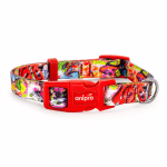 аnipro Soft Touch Dog of the city puppies нашийник лента 10мм/20-35см с червена тока