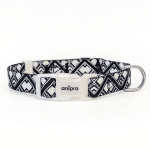 аnipro Soft Touch Ethno нашийник лента 15мм/30-45см с бяла тока