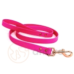 anipro Hexagon повод лента хексагон 20мм/120см неоново розов с карабинка розово злато