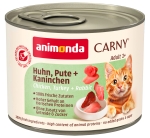 Carny Adult 200 г пиле + пуйка + заек / 6 бр.  СТЕК