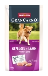 GranCarno Adult - суха храна за израснали кучета с птиче и агнешко, 4 кг