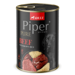 PIPER  PURE  Dog Adult храна за кучета с говеждо и кафяв ориз, 400 г