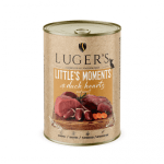 Luger`s Dog храна за дребни породи кучета с патешки сърца, 400 г, 6 бр./стек