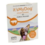 It’s My Dog Steam Cooked - консервирана храна за кучета приготвена на пара, свинско и зеленчуци, 7х395 г