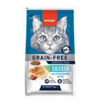 Wanpy Grain Free - суха храна за котки с пилешко, без зърно, 8 кг