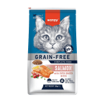 Wanpy Grain Free - суха храна за котки със сьомга, без зърно, 8 кг
