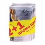 Carpathian Pet Food - пауч за кучета месен микс ПРОМО (пилешко, говеждо, пуешко и риба) в сос 16+8 х 100 г