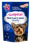 Leopold Dog пауч за кучета с птиче месо, 24х100 г
