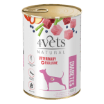 4Vets Dog Natural Diabetes консервирана храна за кучета с диабет, 400 г