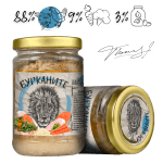 Бурканите - храна за котки, стерилизирани скумрия, пиле и зеленчуци 15 х 280 г