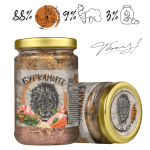 Бурканите - храна за котки, стерилизирано говеждо и пилешки сърца 15 х 280 г