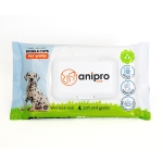 anipro антибактериални биоразградими хигиенни кърпички, 40 бр, 15x20 см