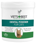 Vet's Best Dental Powder Cat дентална пудра за котки с водорасли и Спирулина, 45 г