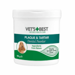 Vet`s Best Dental Powder Dog, дентална пудра за кучета, с водорасли и Спирулина, 90гр