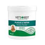 Vet`s Best Dental Powder Dog, дентална пудра за кучета, с водорасли и Спирулина, 90гр