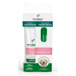 Vet`s Best Puppy Dental Kit, комплект за малки кучета, паста 100гр + четка напръстник