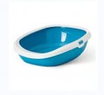 котешка тоалетна Gizmo L 52 х 39.5 х 15 см, синьо с бял борд