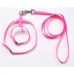 Повод с нагръдник за котка от изк. лента 10 мм - различни цветове