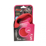 flexi FUN S 5 м въже, червен, за кучета до 12 кг