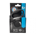 flexi FUN XS 3 м въже, черно, за кучета до 8 кг