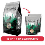 ПРОМОПАКЕТ Wildfull Dog Turkey mini size, 12 кг + 2 х Wildfull Dog Venison Mini Size, 2 кг