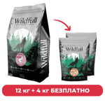 ПРОМОПАКЕТ Wildfull Dog Salmon All Size, 12 кг + 2 х Wildfull Dog Venison Mini Size, 2 кг