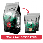 ПРОМОПАКЕТ Wildfull Dog Wildboard All Size, 12 кг + 2 х Wildfull Dog Venison Mini Size, 2 кг