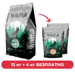 ПРОМОПАКЕТ Wildfull Dog Rabbit All Size, 12 кг + 2 х Wildfull Dog Venison Mini Size, 2 кг