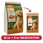 ПРОМО Rolf’s Farm Puppy Poultry&Rice 12 кг + 3 кг безплатно
